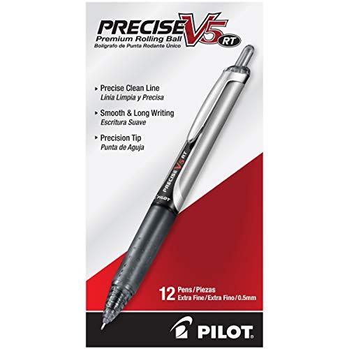 PILOT Precise V5 RT Refillable & Retractable Liquid Ink Rolling